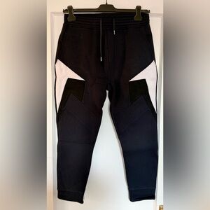 Neil Barrett Men's Black and White Pants